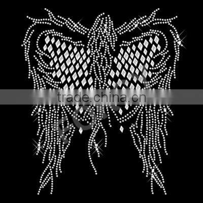 Heat transfer iron on motif Citrine Angel Wings