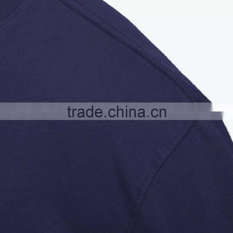 100% cotton plain round neck T short sleeve premium crew men's t shirt