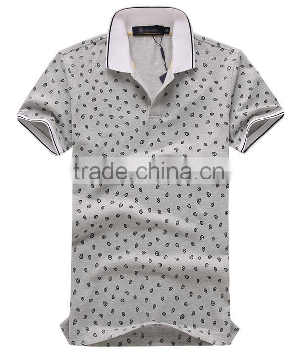 Custom design all over printing short sleeve cotton mens polo shirt wholesale softtextile