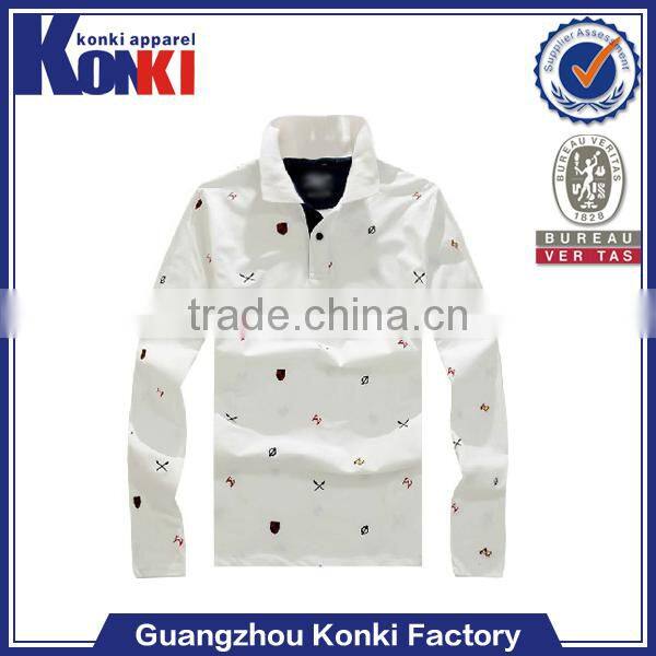 2014 new fashion slim fit plain unisex long sleeve cotton tshirt printing