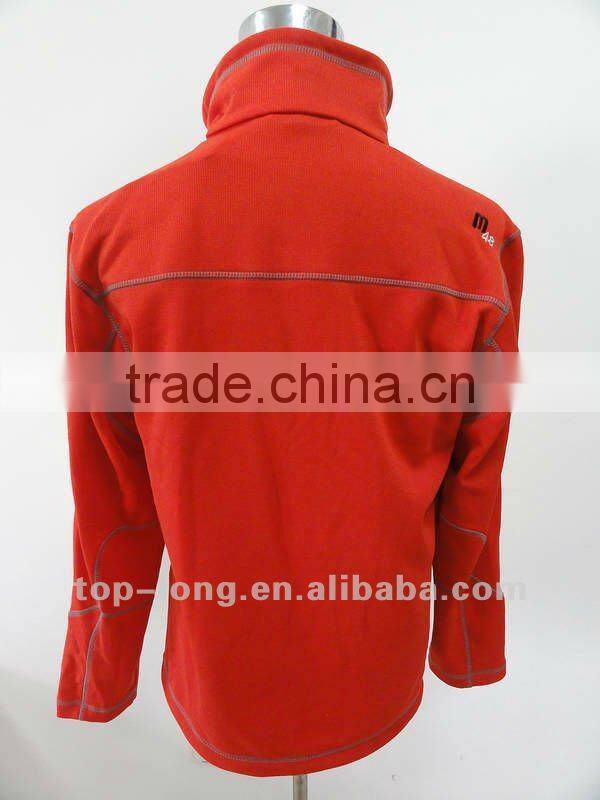 Outerwear sportswear with zip top for men hiking jacket