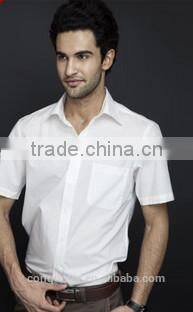 Men's solid white cotton Shirt slim fit shirt HOT! MSH20150007