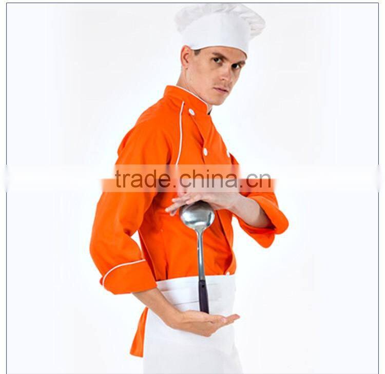 Hot Sale High Quality Yellow Chef Jacket Uniform