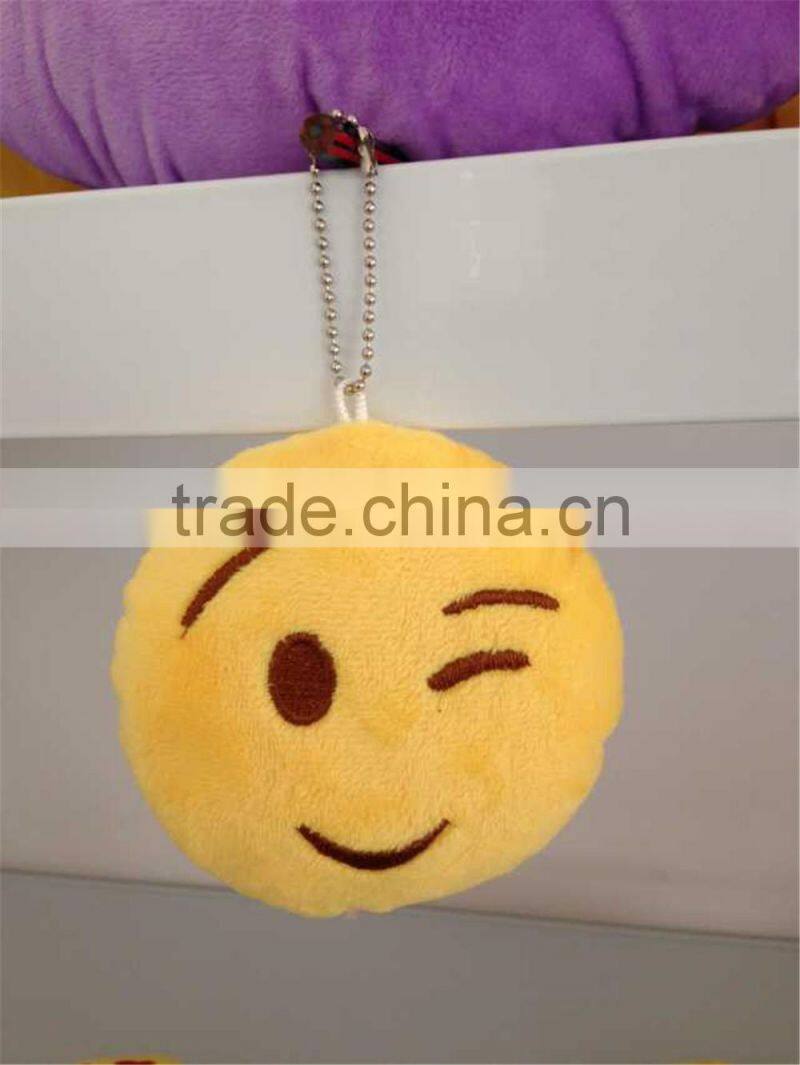 2015 Hot New Product latest emoticon plush emoji pillow emoji keychain