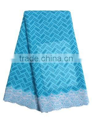Hot Sale Heavy African Embriodery Swiss Voile Lace SL0411-1