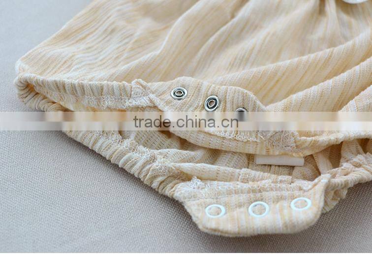 2017 New Design Summer Lace Baby Girls Bubble Romper With Bow