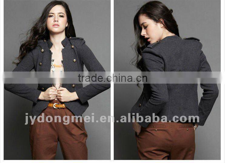 women knit dark grey leisure suit