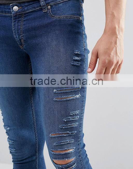 2016 Fashion Skinny Jeans High Quality Distressed Denim Jeans