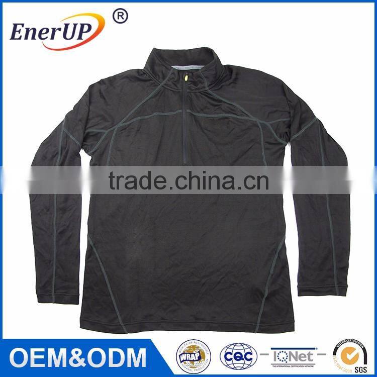 Men clothing sports crew neck thermal wicking antibacterial long sleeve new style fashion boy's shirt