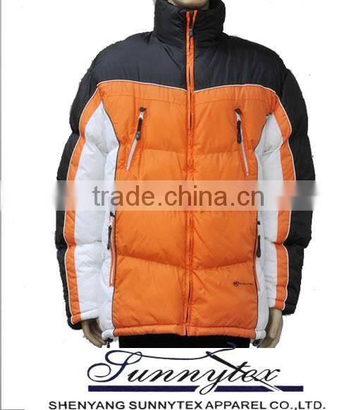 Sunnytex 2015 winter fake down padding warm mens ski jacket