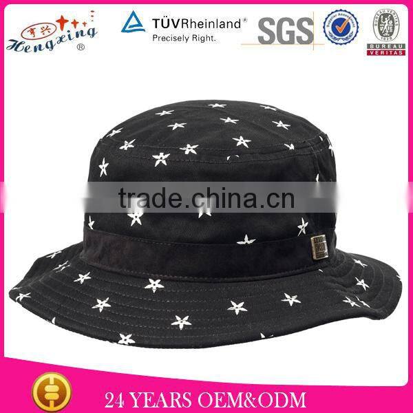 Wholesale Design Your Own 100% Cotton Fashion Custom Printed Bucket Hats