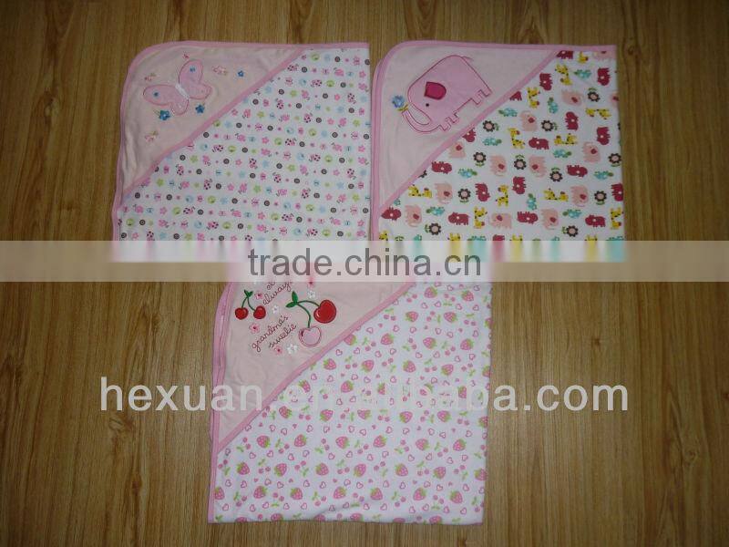100% Cotton baby towel,baby Blanket, cotton towel, baby blanket