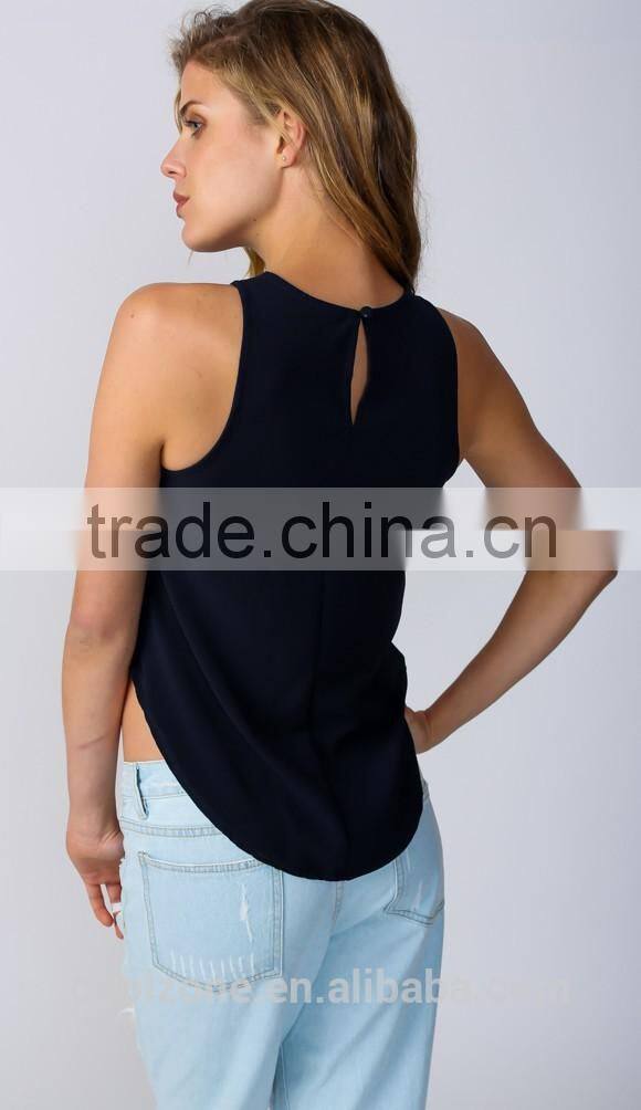 Latest design longer back lace front off shoulder lace top