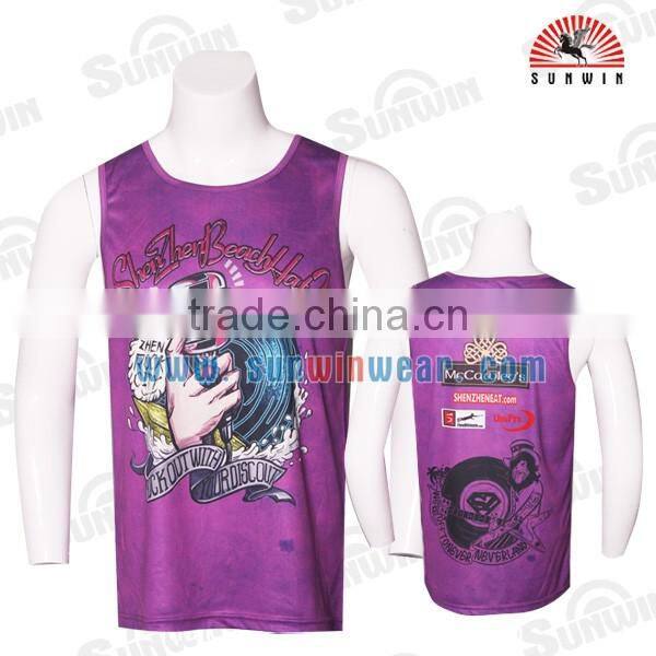 2016 100% polyester custom printed made wrestling singlets