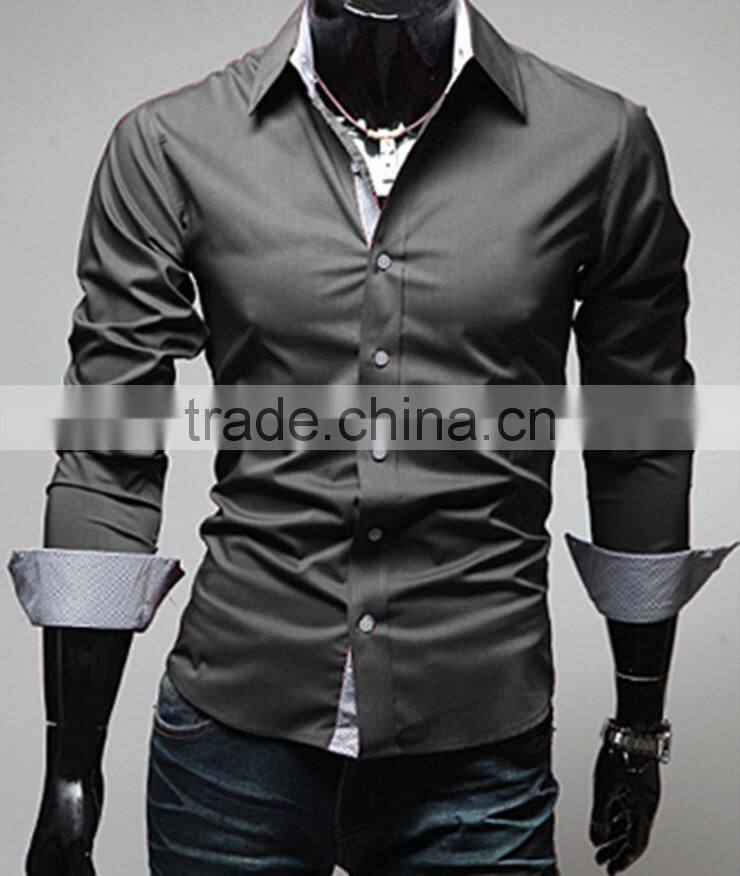 Hot product for 2015 latest new style fashion boy's shirt with cheap factory price