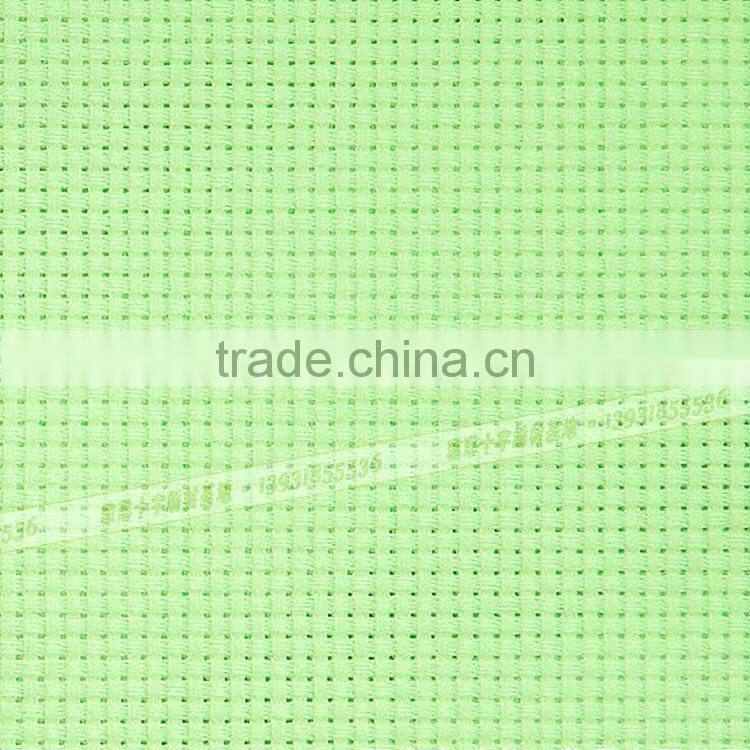 wholesale green 11CT hole fabric 100 % cotton cross stitch fabric DIY craft cross shape fabric embroidery 150cm