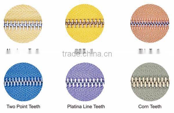 #5 Nickel-brass Zipper Long Chain in rolls