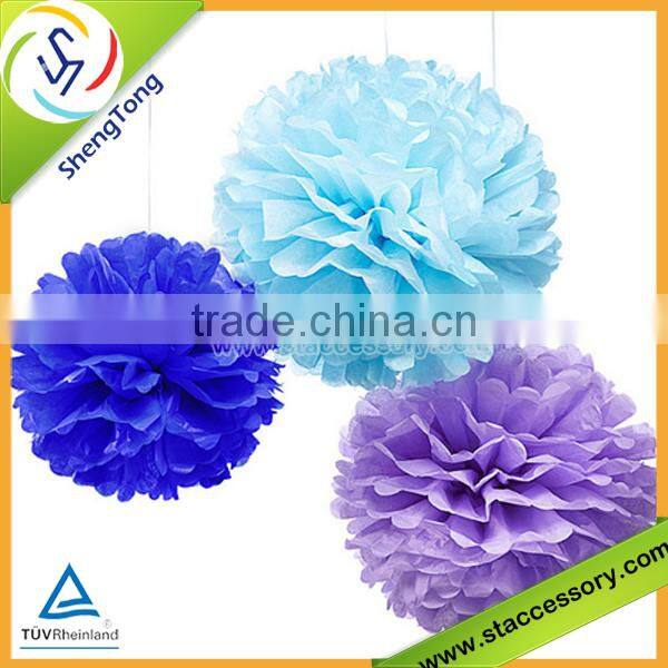 wholesale paper flower/tissue paper pompoms