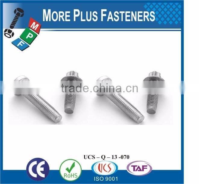 Made in Taiwan Carbon Steel Self Tapping Thread Rolling Tapping Screw Taptite Screw