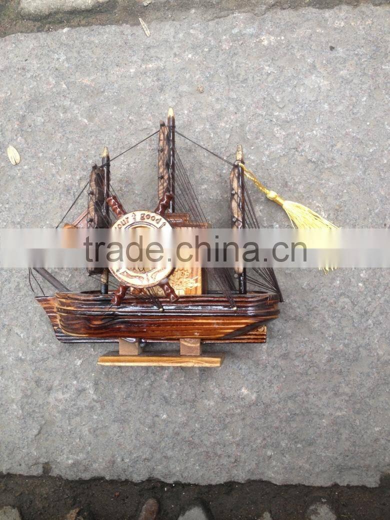 1 pc MOQ Sailing Boat/Sailing Ship/Sailing Vessel/Junk/Jalor Wood Boat,Home Decor Wood Craft Sailing Boat Model Gift for Kids
