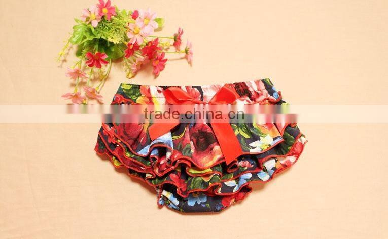 Wholesale baby sweet boutique clothing baby girl's cotton bloomers