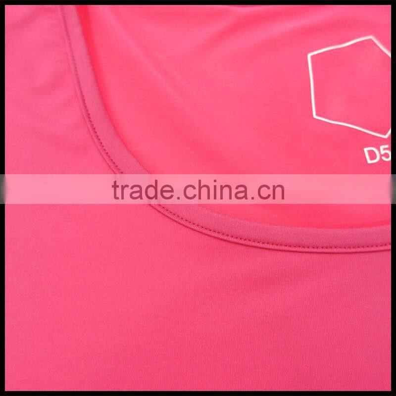 T092-1589R 95% Polyester 7%Elastane Sport Training T Shirt Blank Quick Dry T shirts