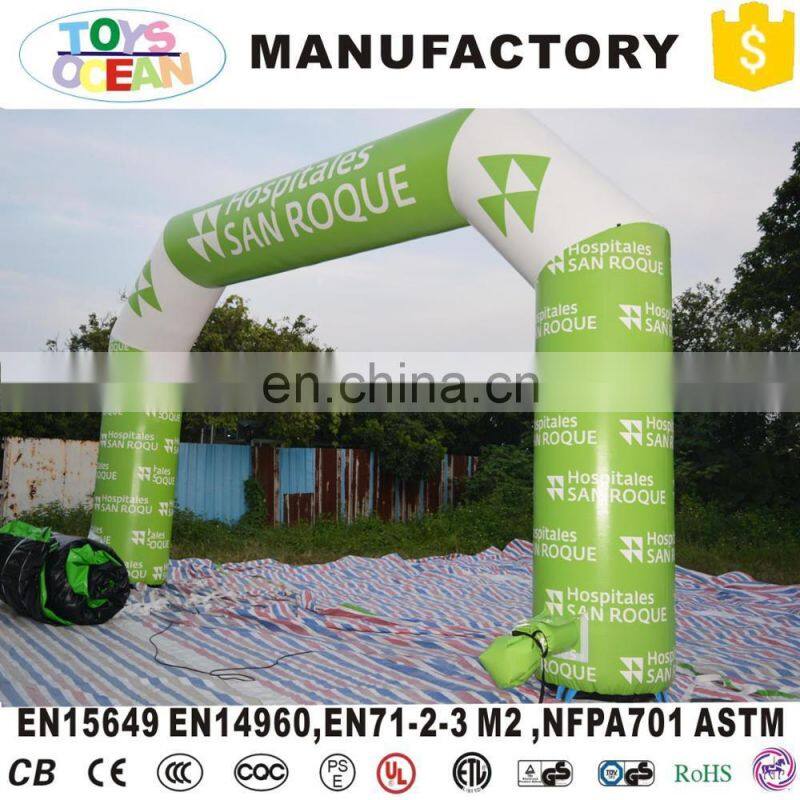 Giant PVC advertising inflatable finish line arch with logo printing customized made