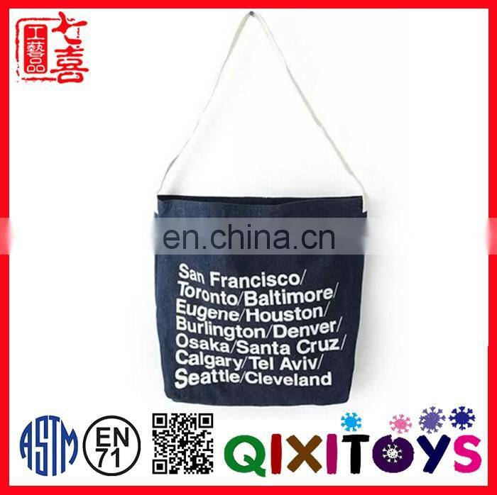 new design cotton canvas ladies' handbag at low price