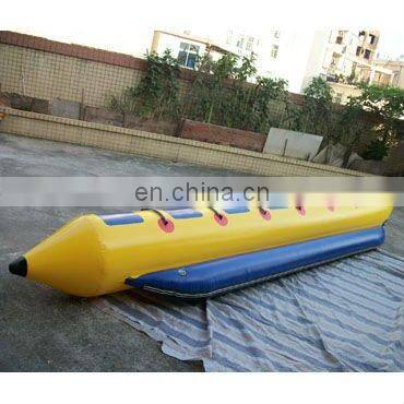 inflatable 5 seat banana boat, banana shape sports boat