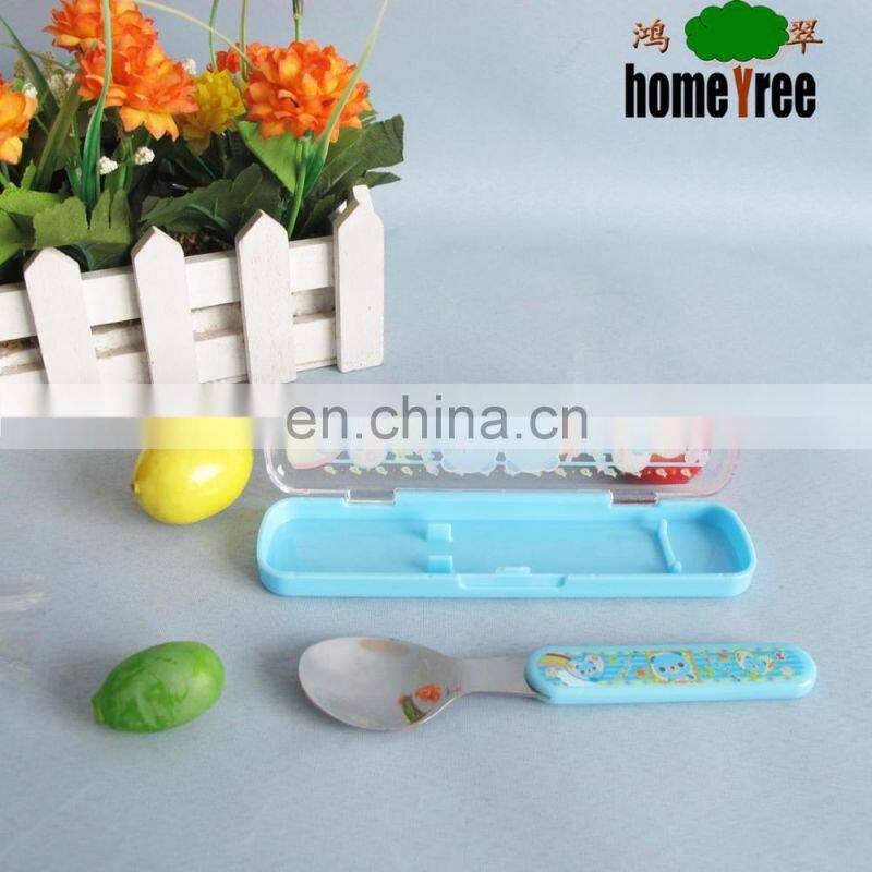Kid Stainless Steel Spoon Box/Kitchen Utensil Plastic/Table Spoon