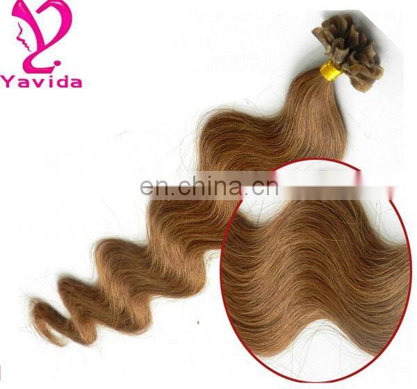 Best quality wholesale factory price european remy i tip human hair extensions