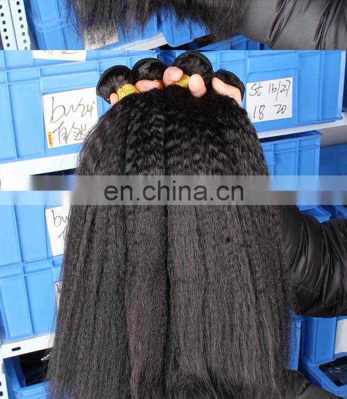 Shandong New Arrival High Quality 10-30inch 8A Grade Brazilian Hair Kinky Straight Hair Weaving