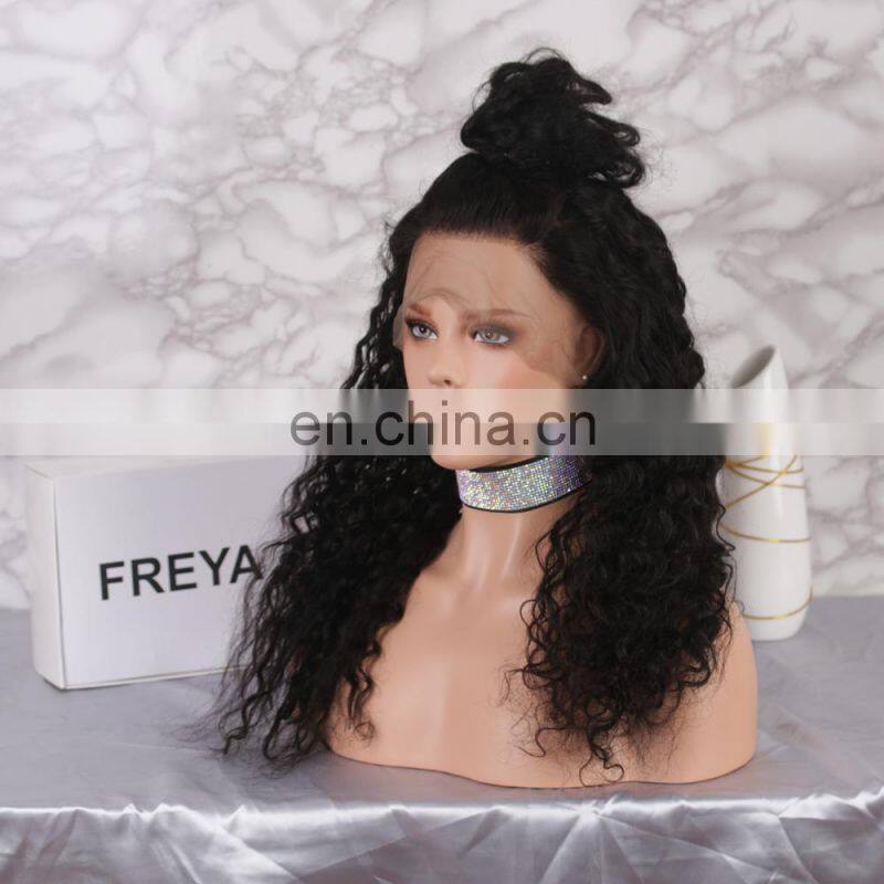 Manufacturer hand tied cheap kinky curly hair wigs