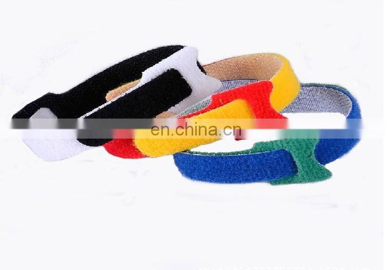 Tie down nylon back to back hook and loop straps