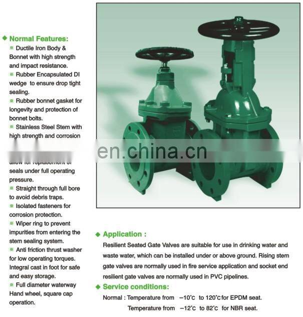 Rising spindle cast steel gate valve