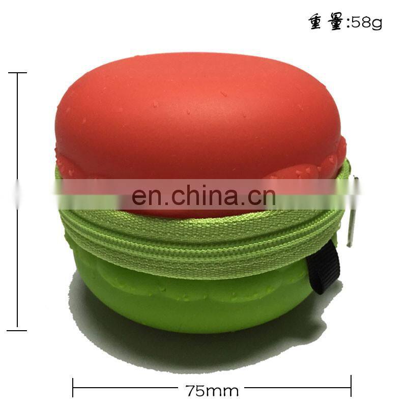 Round MacaronCoin Bag Custom Women Clutch Purse Fashion Girls Silicone Wallet