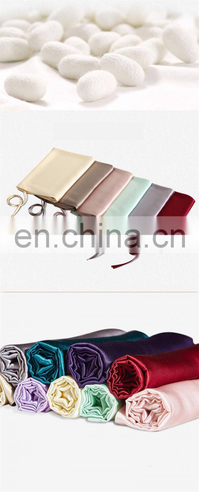 Pure color silk pillowcase 100% mulberry silk pillowcase 16 mm silk pillowcase for hair and skin