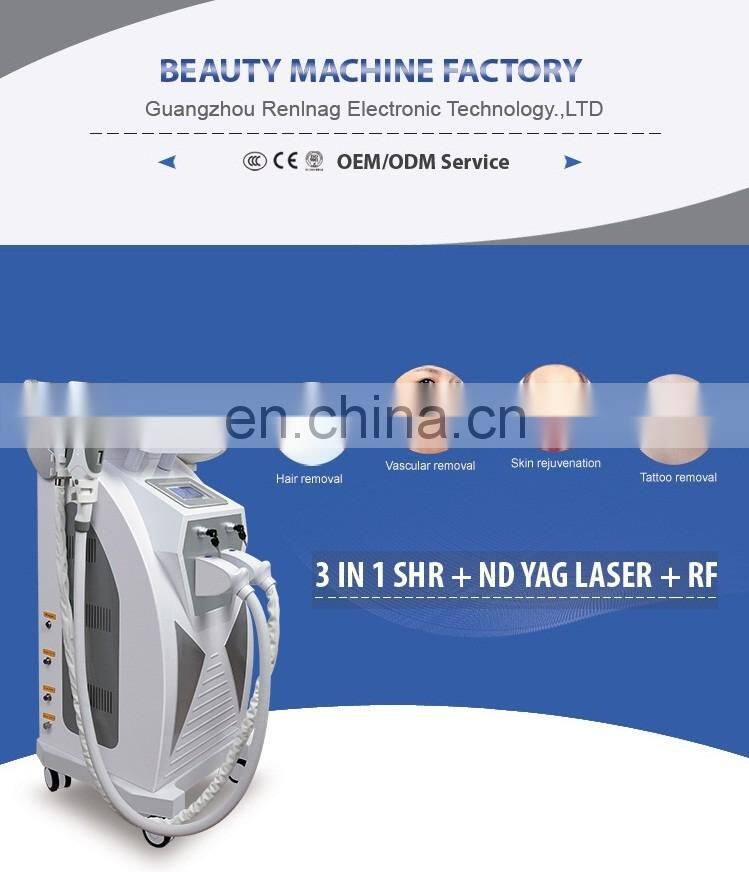 Multifunctional beauty salon equipment Elight ipl rf laser machine