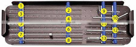 China Manufacture Bone Surgery Instruments Small Fragment Locking Plates Instruments Set Orthopedic Surgical Implants