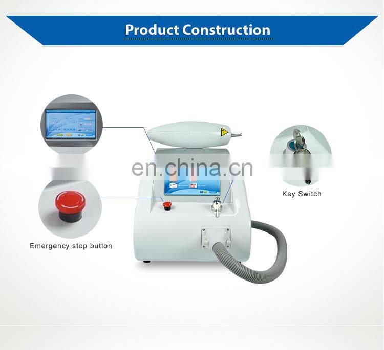 Portable Q Switched Nd Yag Laser Tattoo Removal Machine