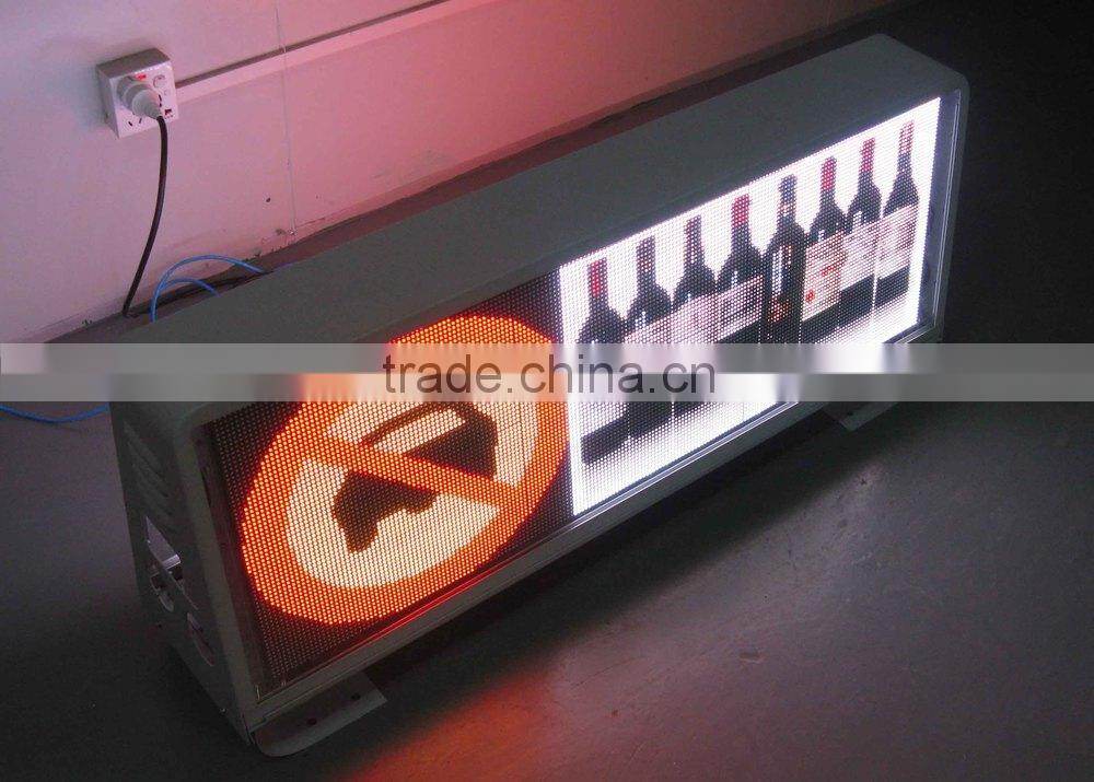 wifi 3G USB RJ45 slim wireless programmable p5 led taxi top advertising signs