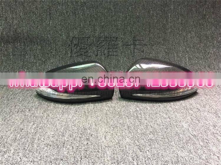 C class w205 S class w222 carbon finber mirror cover with LED light fit for C260 C200 C180 C63 S65 carbon led mirror cover