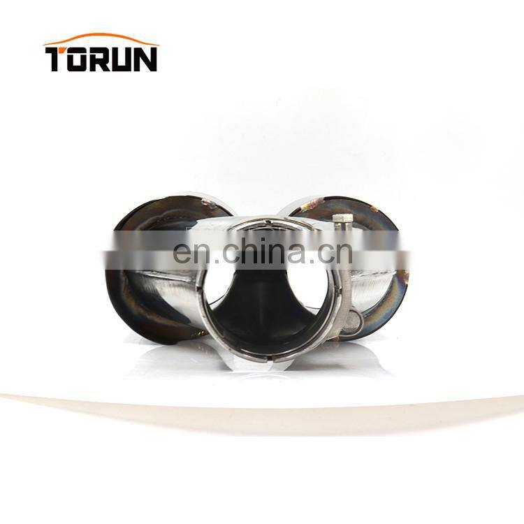 304 stainless steel chroming black high quality twin exhaust tip