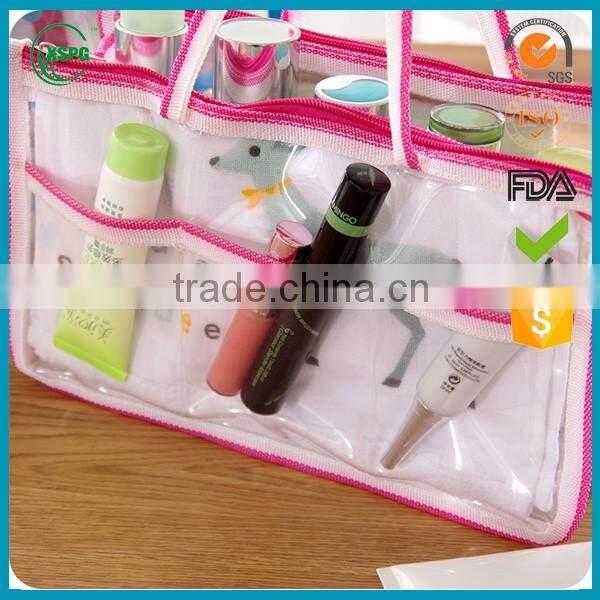 alibaba china of clear Plastic pvc cosmetic make up toiletry bag with zipper