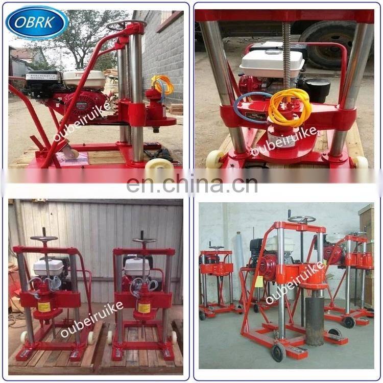 Petrol Engine Pavement Drill Hole Core Machine For Asphalt And Concrete