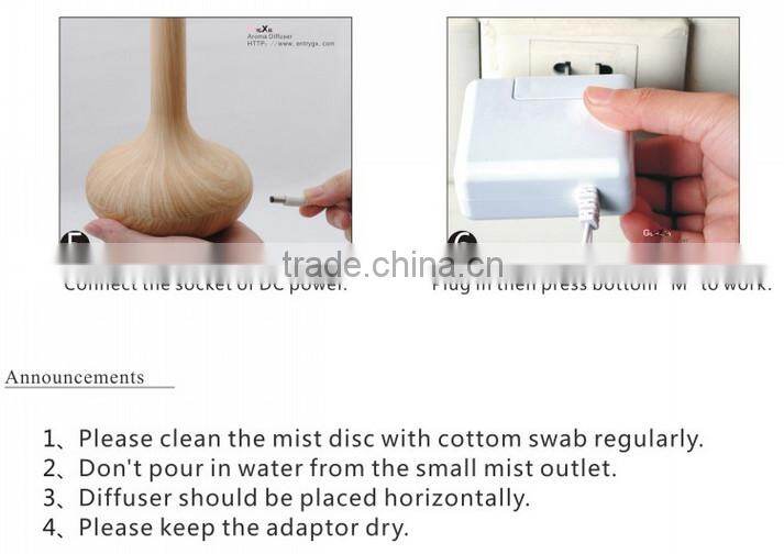 2015 fashion piano black mini portable oxygen diffuser