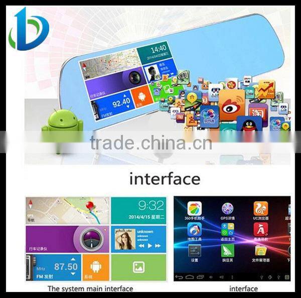 5 inchs screen Android rearview mirror backup camera