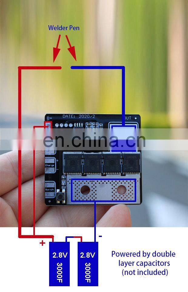 18650 Battery Spot Welder Board For Portable Spot Welding Machine Powered By Double Layer Capacitors