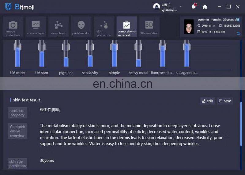 Trending 2021 smart skin analyzer skin analyzer facial skin type analyzers
