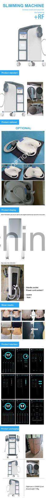 No surgery butt lifting fat burning ems deep muscle stimulator 2 handles with RF